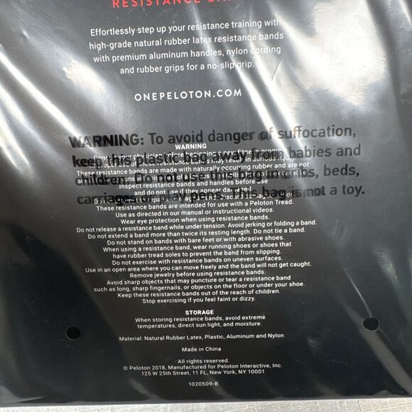 PELOTON Resistance Bands 3 Bands Light Medium Heavy Gym Workout No Slip Grip NEW - Picture 5 of 7